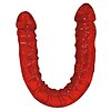 Dildo Dublu Ultra-Dong Roșu