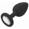 Anal Plug Premium Diamond Jewel Small Negru
