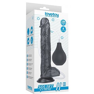 Dildo Realistic 27cm Squirting Negru Thumb 2