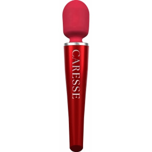 Caresse Pro Wand 8000rpm - 5 Moduri, IPX7, 120 Min Roșu