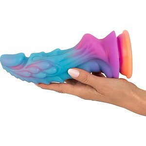 Mystic Dragon – Dildo Fosforescent cu Ventuză Puternică 21.5cm Multicolor Thumb 4