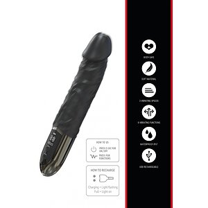 Hidden Desire Anal Power Vibrator Negru Reîncărcabil Thumb 7