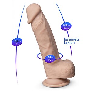 SILEXD Real Skin Model 1 — 17.8 cm, Ventuză Puternică Thumb 5