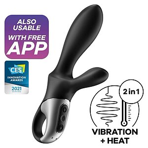 Vibrator Rabbit Heat Climax Plus Negru Thumb 6