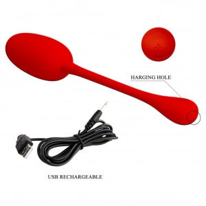 Pretty Love Knucker — Ou Vibrator Roșu, 12 Moduri Roşu Thumb 2