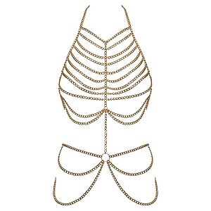 Cottelli Collection – Lanț De Corp Sofisticat Auriu Thumb 3