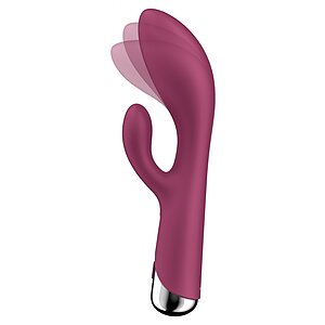 Vibrator Satisfyer Spinning Rabbit 1 Roșu Thumb 3