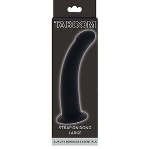 Dildo Strap-On Dong Large Negru Thumb 1