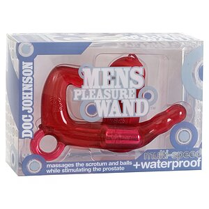 Stimulator Mens Pleasure Wand Roșu Thumb 1