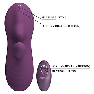 Pretty Love Luka - Pad vibrator din silicon ergonomic Thumb 8