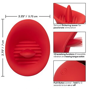 Vibrator Clitoris French Kiss Seducer Roșu Thumb 6