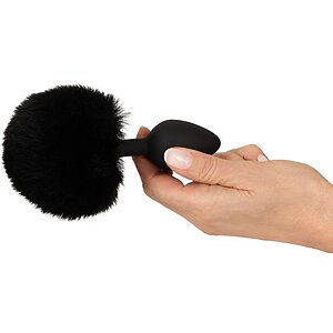 Coada Pufoasă Plug M You2Toys – Discret, Negru, silicon Thumb 5