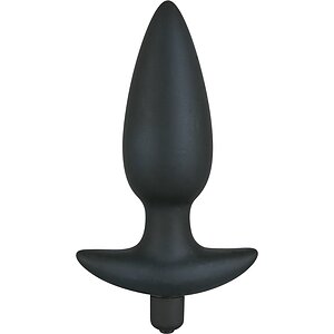 Anal Plug Cu Vibrații Black Velvet Large Negru