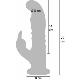 Playhouse Rabbit Rotativ Punct G — 10 Vibrații, 10 Rotații Albastru Thumb 7