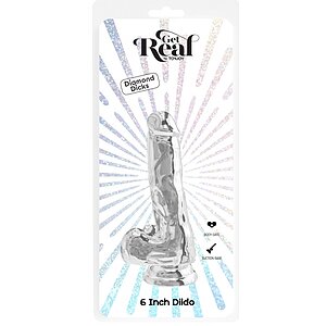 TOYJOY Get Real Transparent 15 cm — Fixare cu Ventuză Thumb 2