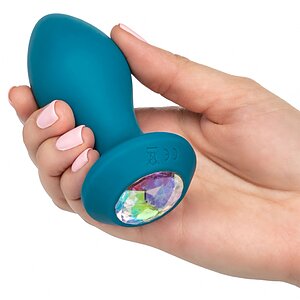 Anal Plug Vibrating Crystal Probe Albastru Thumb 2