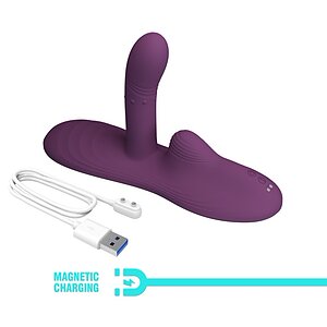 Pretty Love Luka - Pad vibrator din silicon ergonomic Thumb 10