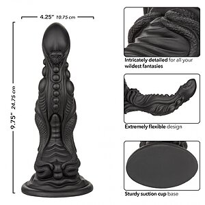 Monster Colossus 24.75 cm – Negru, Ventuză Puternică Thumb 4