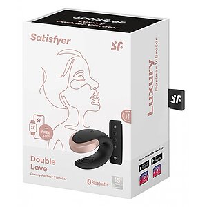 Double Love Luxury Partner Vibrator Negru Thumb 8