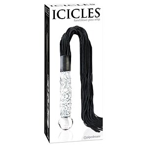 Dildo Din Sticlă Icicles Nr. 38 Transparent Thumb 1
