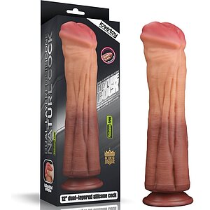 Dildo Dublu Strat Lovetoy 30 cm, Ventuză Puternică Thumb 7