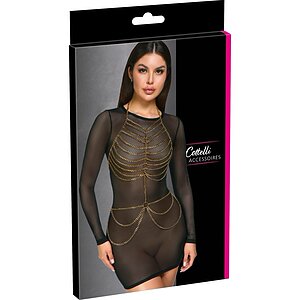 Cottelli Collection – Lanț De Corp Sofisticat Auriu Thumb 5