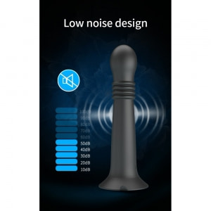 Pretty Love Stellan Vibrator 4 împingeri 4 Rotații Negru Thumb 6