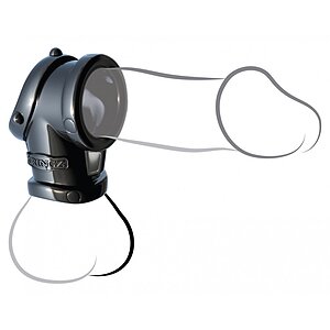 Inel Penis Și Testicule Penis Pipe With Ball Stretcher Negru Thumb 1