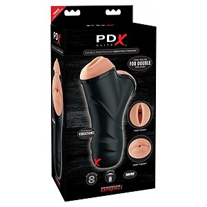 Masturbator Dublu PDX Elite Negru Thumb 3