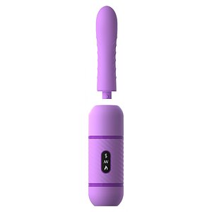 Vibrator Fantasy Love Cu Împingere Mov Thumb 2