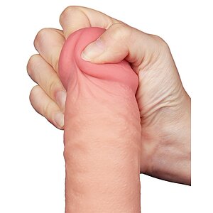 Dildo Realist LoveToy 24 cm TPE Dual Density Ventuză Thumb 15