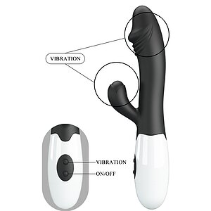 Pretty Love Snappy Black — Iepuraș Dual, 30 Moduri Negru Thumb 4