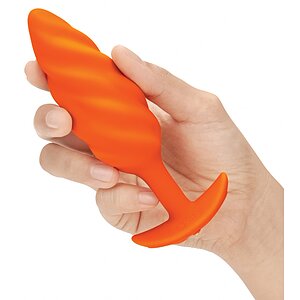 Anal Plug B-Vibe Swirl Portocaliu Thumb 2