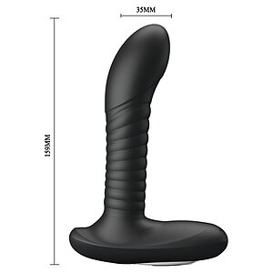 Debra Mr. Play Masator Prostată – 12 Vibrații, 3 Rotații Negru Thumb 2