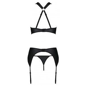 Set Din Piele Passion Amanda Negru S-M Thumb 3