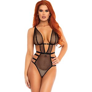 Body Leg Avenue Net Cut Out Allesia Negru