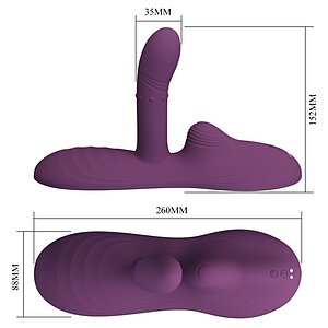 Pretty Love Luka - Pad vibrator din silicon ergonomic Thumb 7