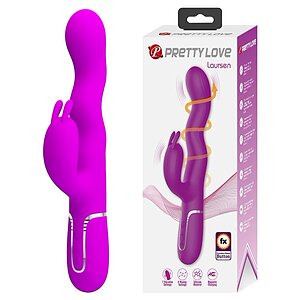 Pretty Love Laursen – Vibrator curbat Reîncărcabil 7+4, Mov Thumb 3