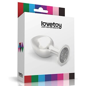 Rosebud Plug Metalic L cu Bijuterie Mov — Elegant, Lucios Thumb 1