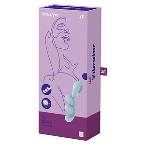 Multi Vibrator Satisfyer Tri Ball 2 Albastru Thumb 6
