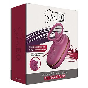 She.E.O. Pompa Clitoris Limbă Rotativă - 9 Moduri, 3 Nivele Roz Thumb 1