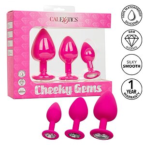Set 3 Plug-uri Cheeky Gems Roz Thumb 2