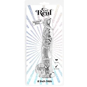 TOYJOY Get Real Clear 20,3 cm – Transparent cu Ventuză Thumb 2