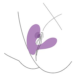 DuoVibe I Vibrator Air Punctul G Mov 9+9 Moduri, Reîncărcabil Thumb 5