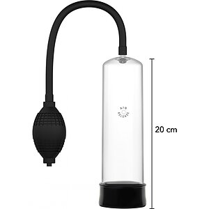 Hidden Desire Rising Star — Pompă Manuală Discretă 18 cm Negru