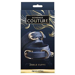Cătușe Bondage Couture Ankle Albastru Thumb 1