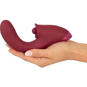 JAVIDA 3 Funcții — Vibrator cu împingere, 10 Moduri Roșu Thumb 4