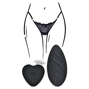 Chiloți Vibratori Angel Panty Vibe Negru Thumb 1