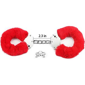 Cătușe Fluffy Pleasure Roșu Thumb 3