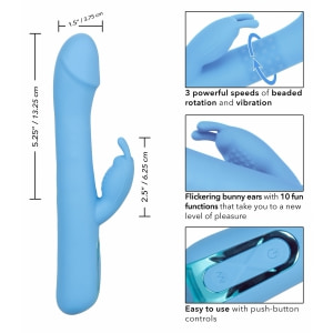 CalExotics Elite Rotating Rabbit Albastru - 10 Funcții Thumb 7